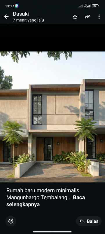 dijual rumah mangunharjo