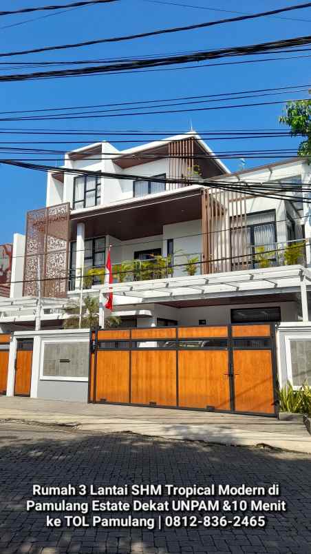 dijual rumah pamulang estate jl anggur