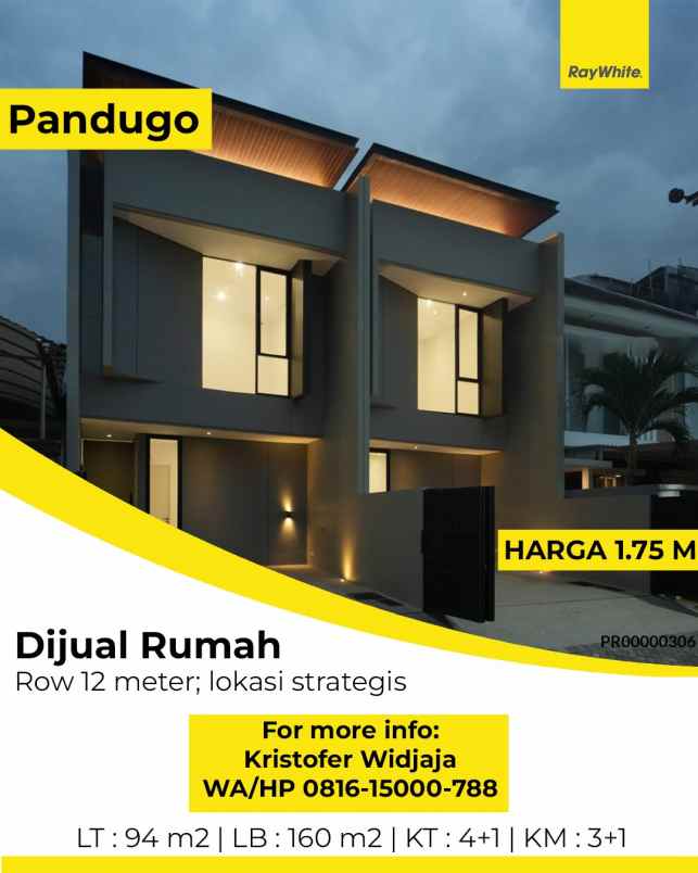 dijual rumah pandugo timur surabaya