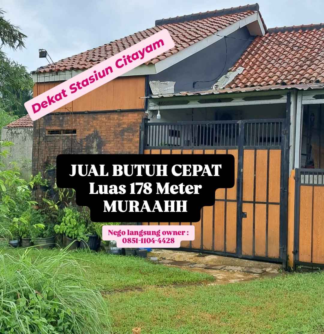 dijual rumah ragajaya