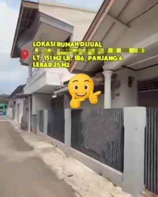 dijual rumah siap huni dua lantai lokasi strategis