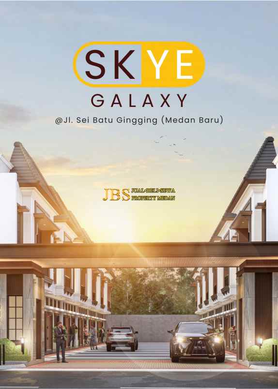 dijual rumah skye galaxy medan baru