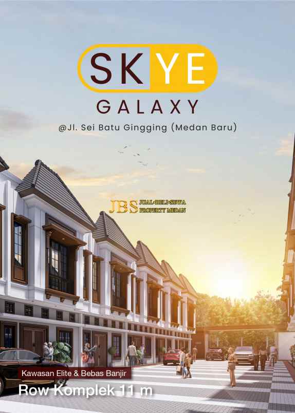 dijual rumah skye galaxy medan baru