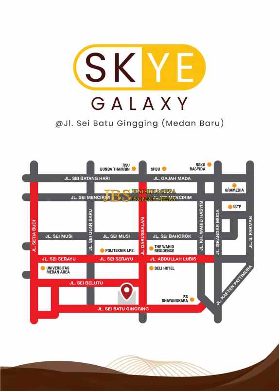 dijual rumah skye galaxy medan baru