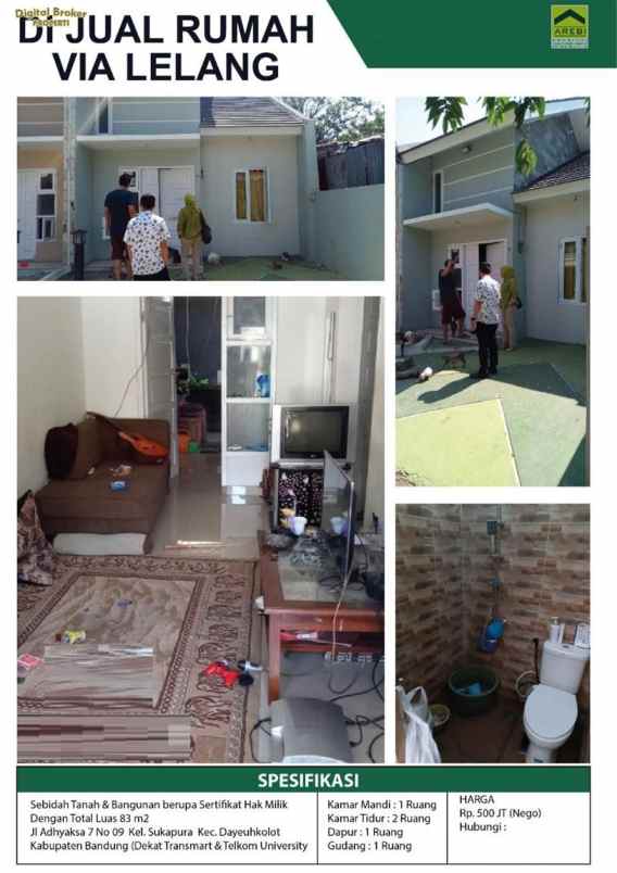 dijual rumah sukapura dayeuhkolot