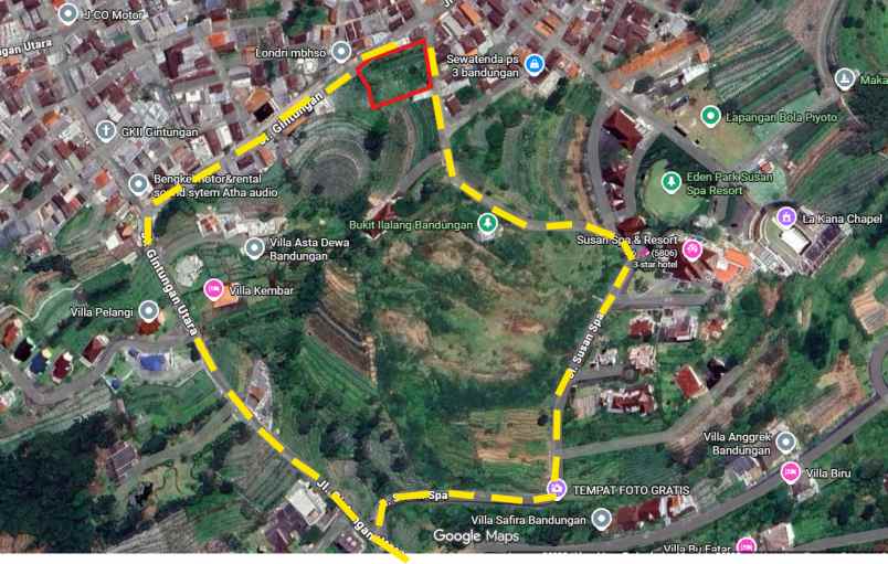 dijual tanah bandungan bisa nego