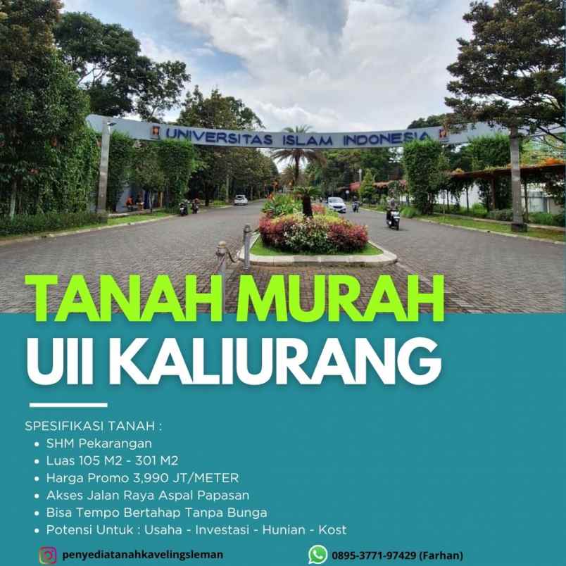 dijual tanah bonjotan sardonoharjo