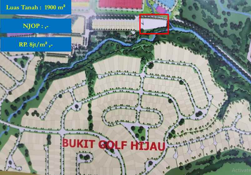 dijual tanah di bukit sentul
