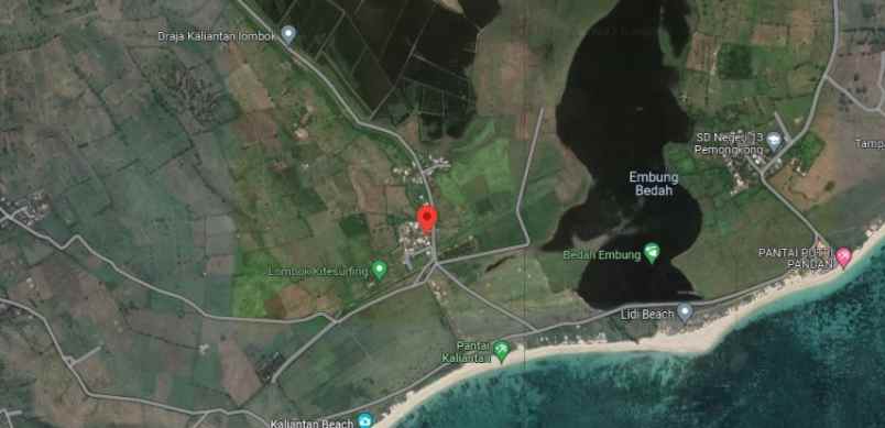 dijual tanah di kawasan pantai kaliantan lombok