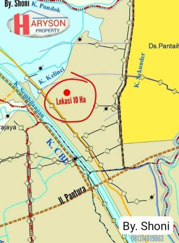 dijual tanah industri 10 hektar bekasi