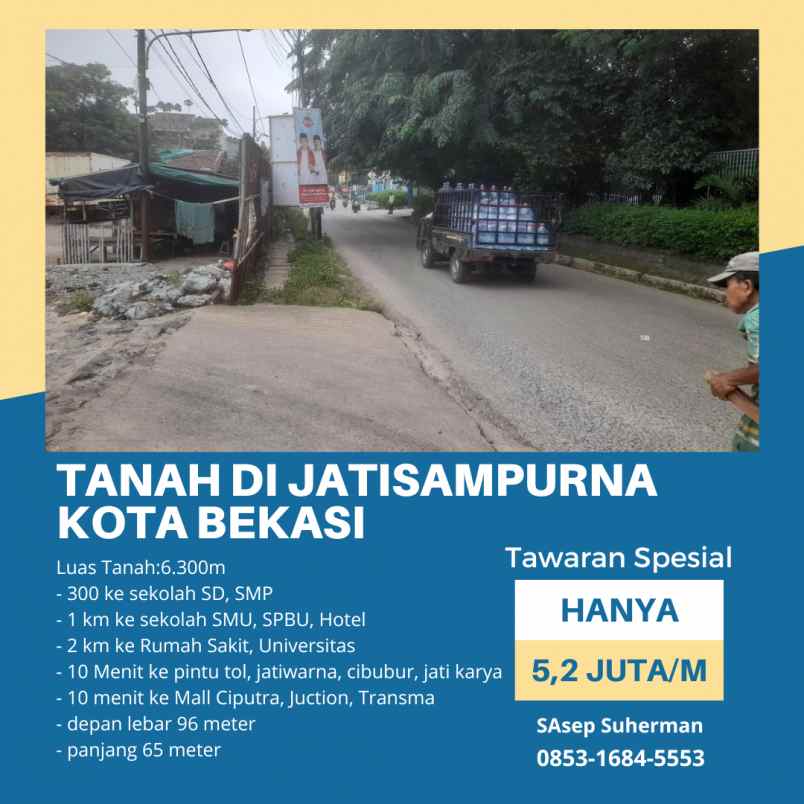 dijual tanah jatisampurna kota bekasi