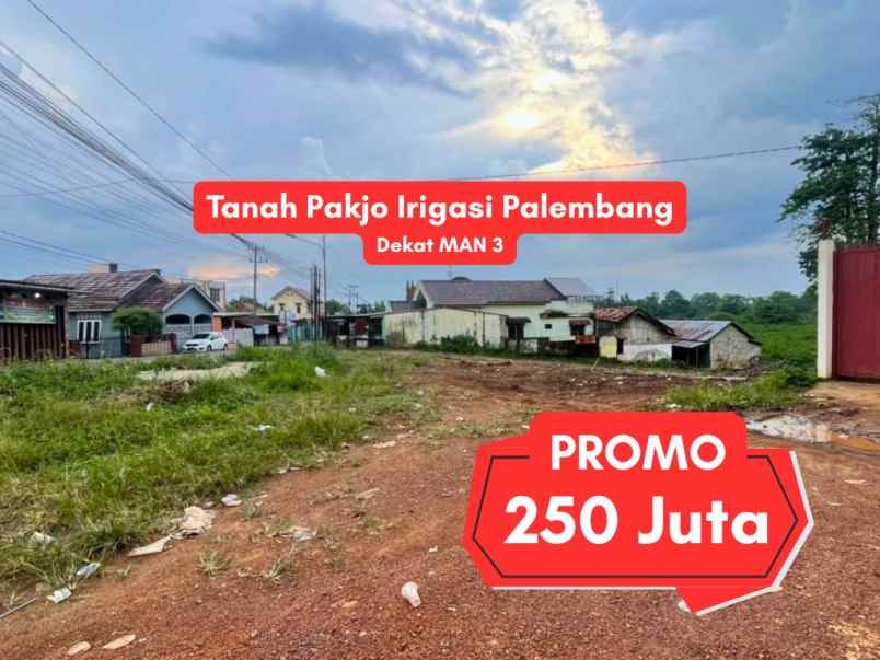 dijual tanah jl irigasi pakjo