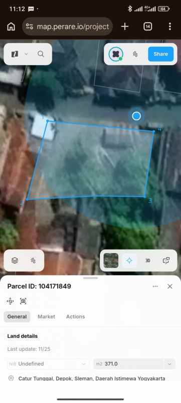 dijual tanah jl perumnas dabag