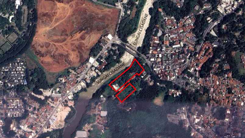 dijual tanah jl raya cisauk lapan