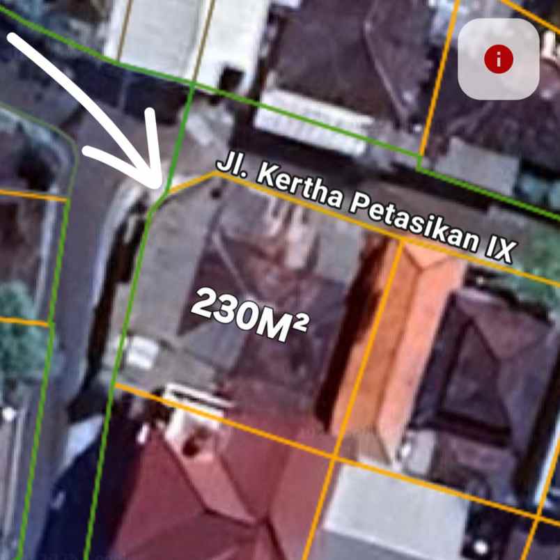 dijual tanah kertha petasikan