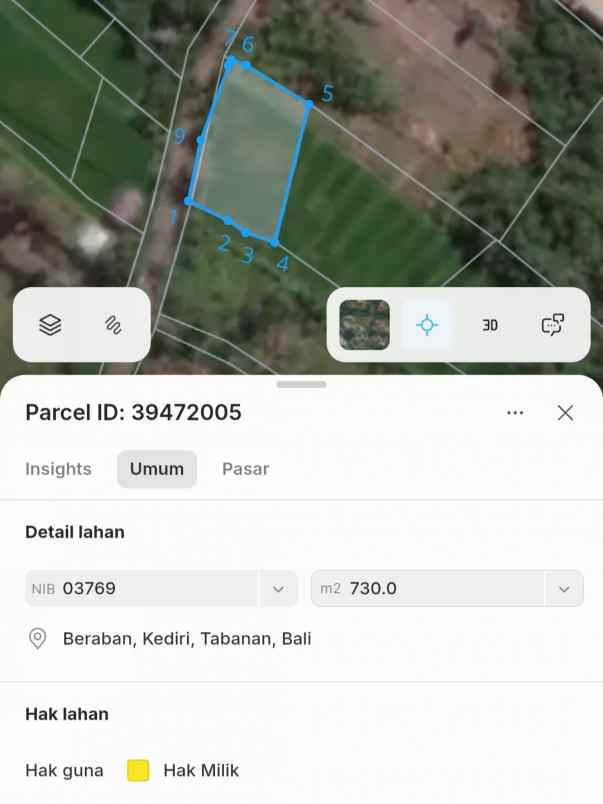 dijual tanah pedungan