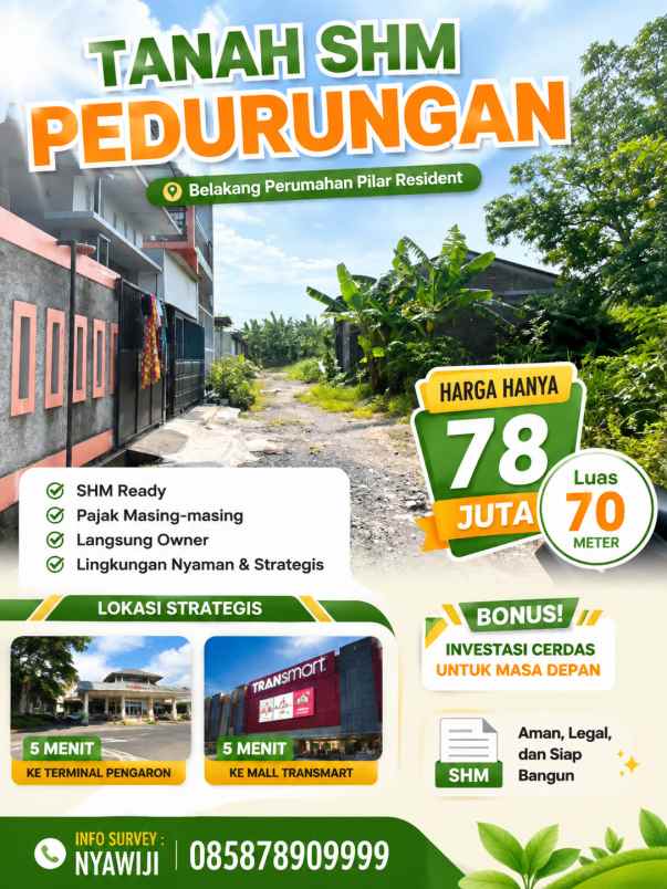 dijual tanah pedurungan