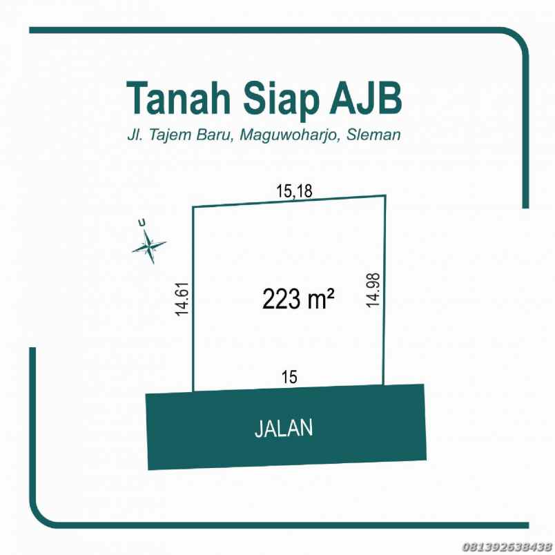 dijual tanah pekarangan di depok sleman