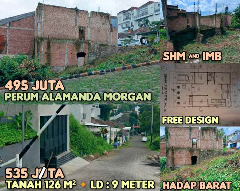 dijual tanah perumahan alamanda morgan