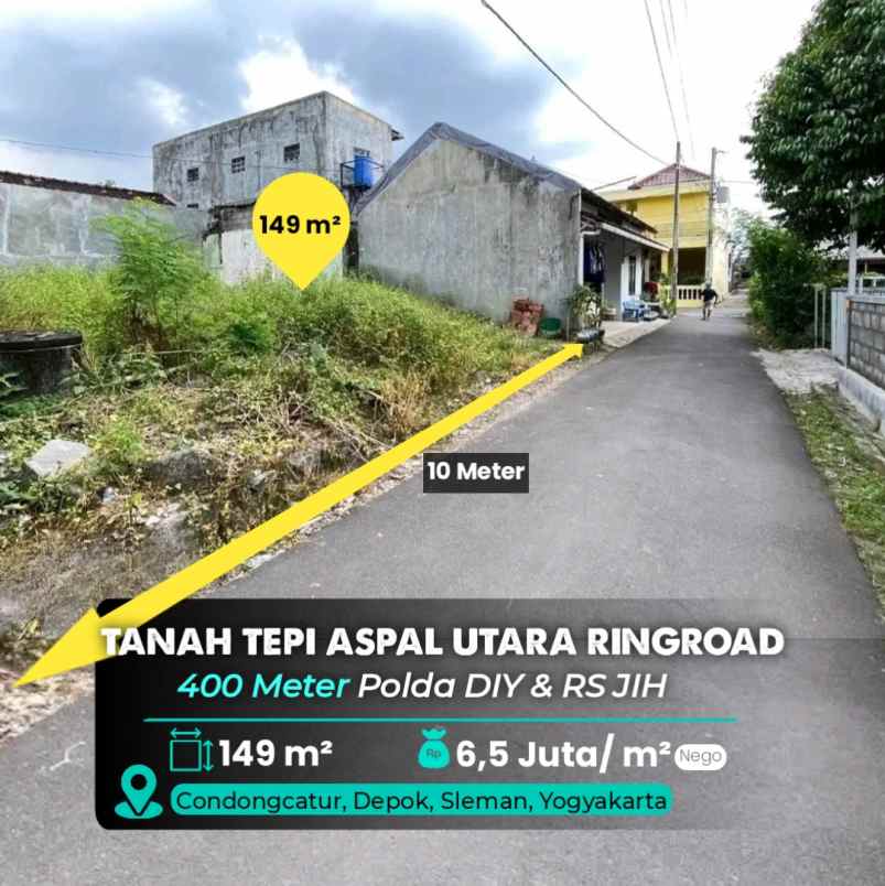 dijual tanah rs jih polda diy