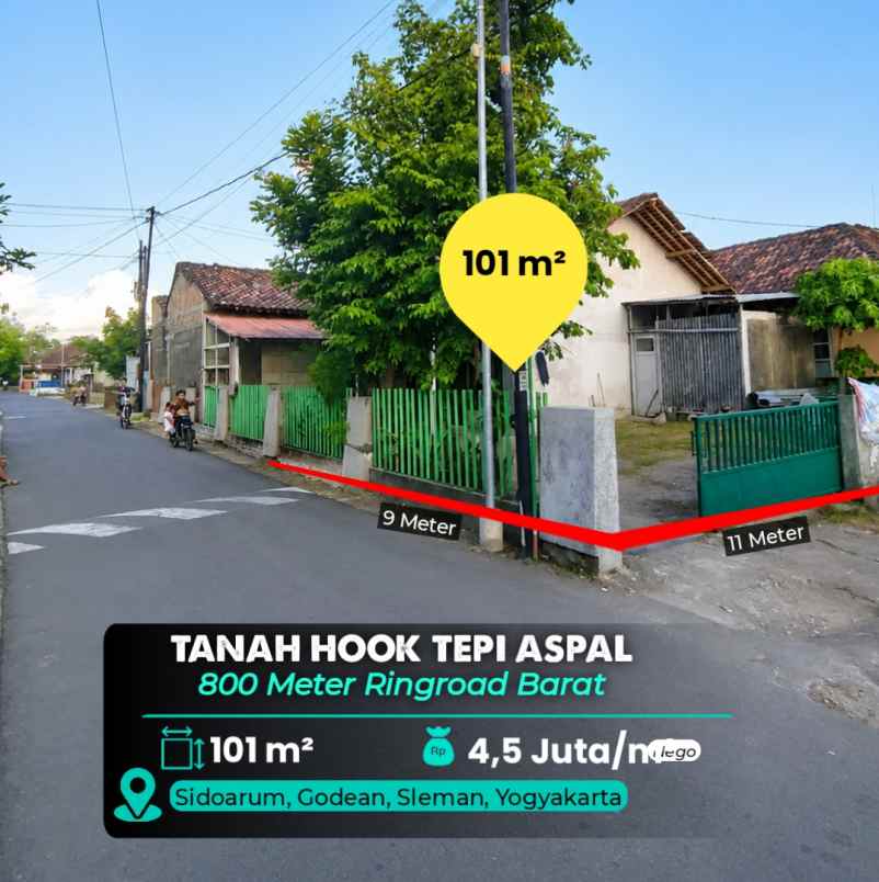 dijual tanah sidoarum