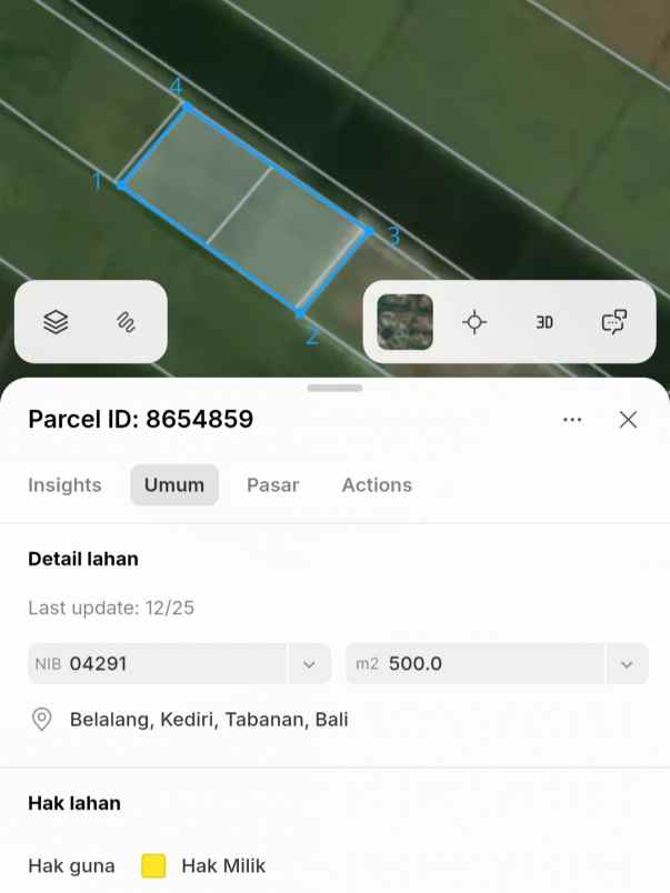 dijual tanah tanah lot