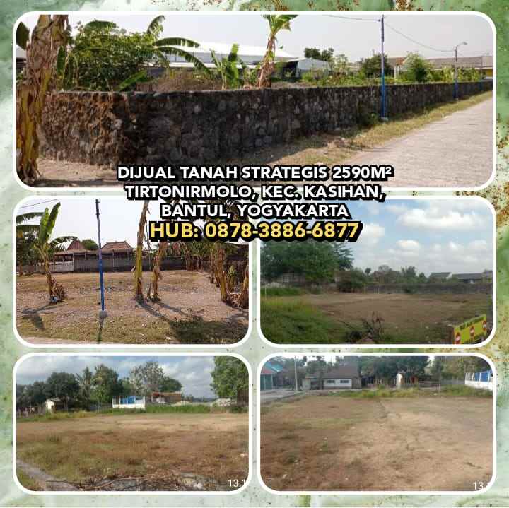 dijual tanah tirtonirmolo kec kasihan