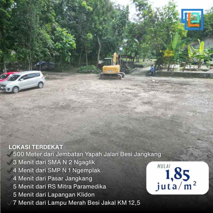 dijual tanah yapah selatan bakso pikul