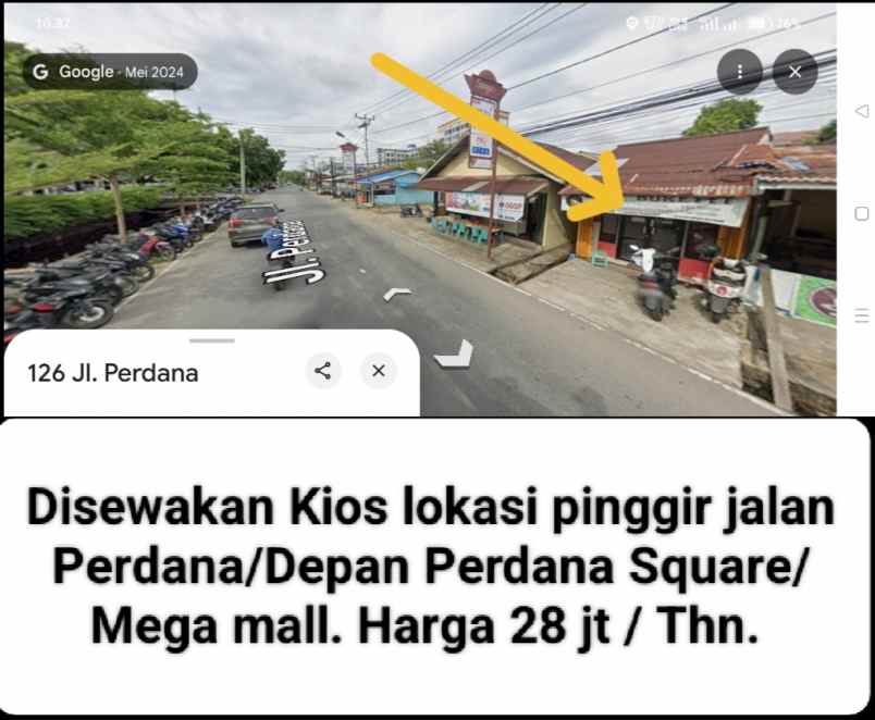 disewakan ruko gudang kantor jala