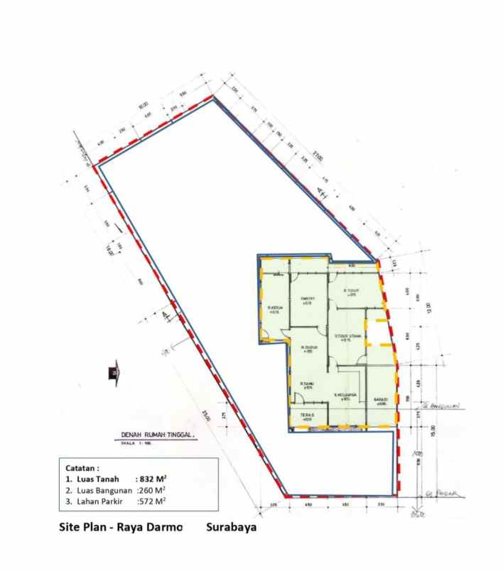 disewakan rumah jalan raya darmo