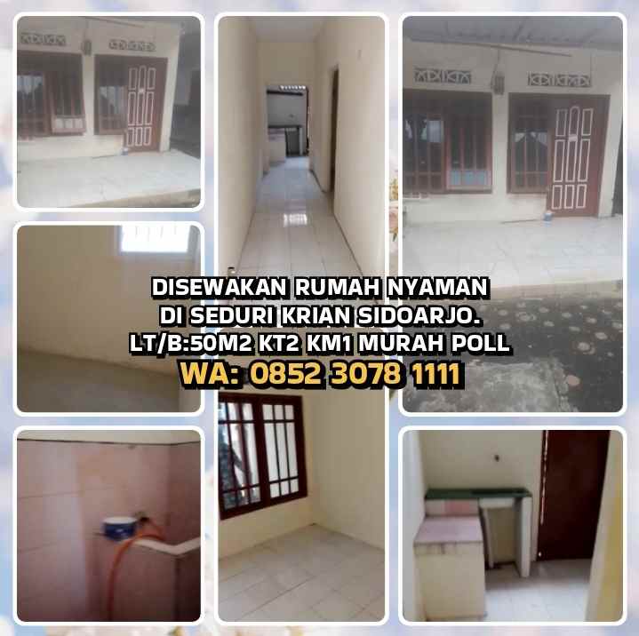 disewakan rumah krian sidoarjo jawa timur