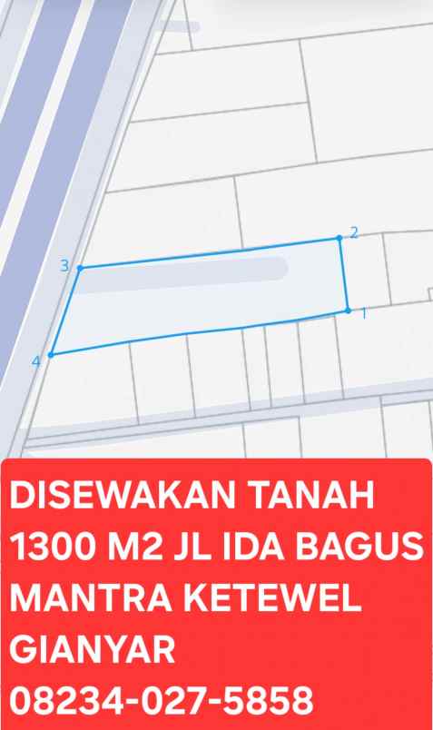 disewakan tanah ketewel gianyar bali