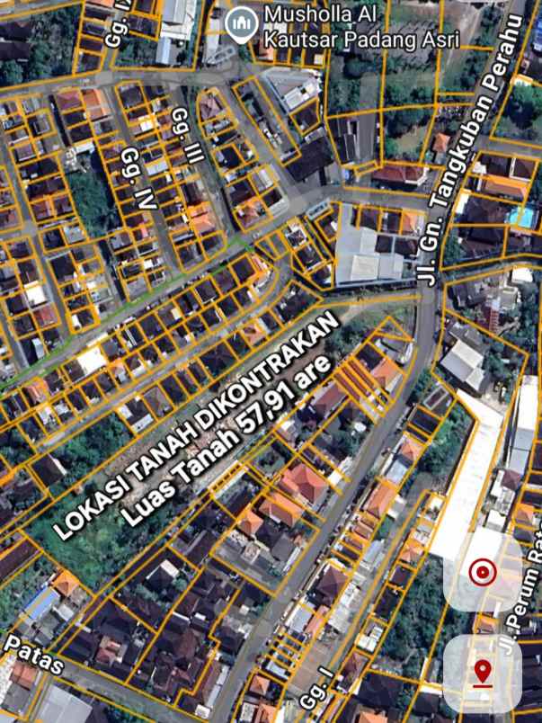 disewakan tanah padangsambian klod