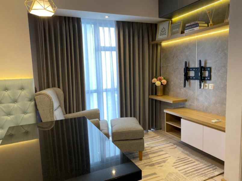 jual apartemen m town sdh lengkap tinggal bawah baju