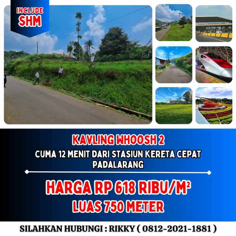 jual kavling tanah dekat stasiun kereta whoosh