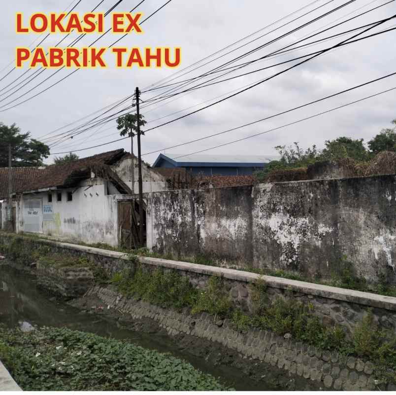 jual tanah bekas pabrik tahu di raya brantas jombang