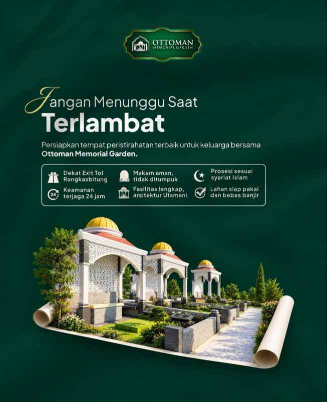 kavling makam islami nuansa turki di banten