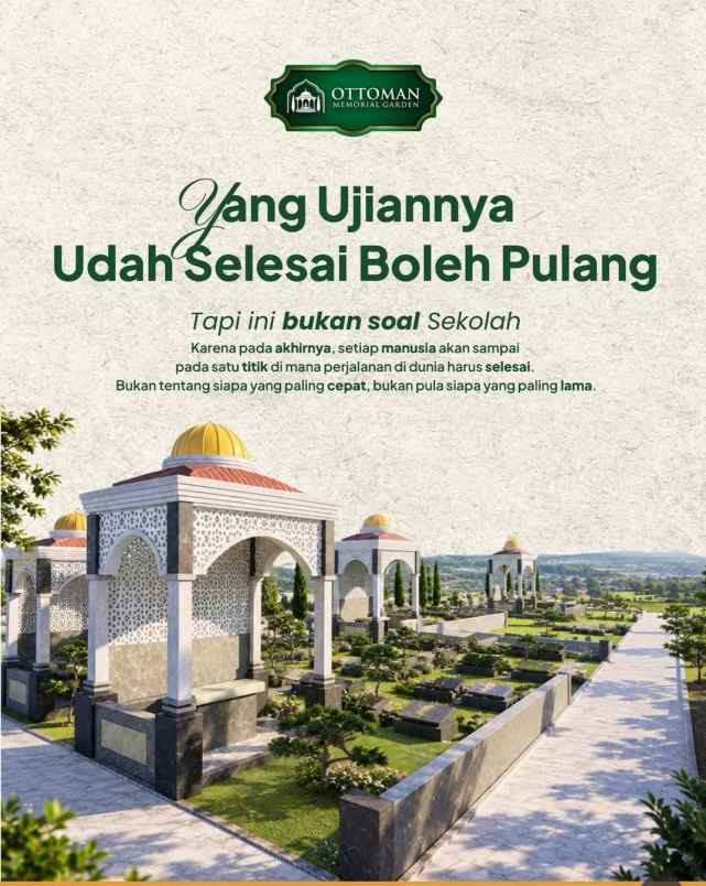 kavling makam islami nuansa turki di banten