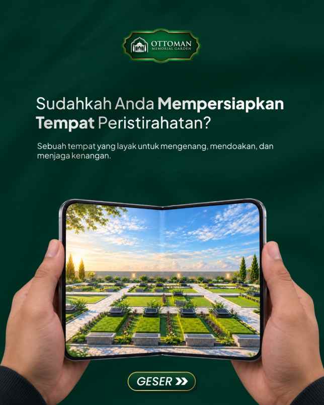 kavling makam islami nuansa turki di banten