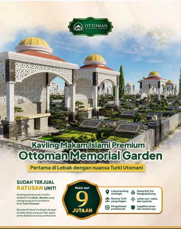 kavling makam islami nuansa turki di banten