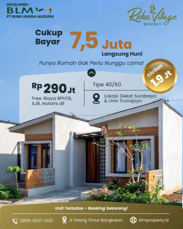 perumahan bangkalan dekat surabaya dan univ trunojoyo