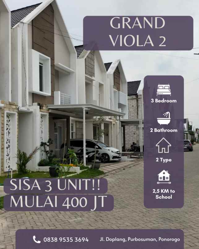 perumahan strategis ponorogo sisa 2 unit