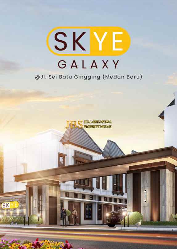 rumah 2 5 tingkat di skye galaxy daerah medan baru