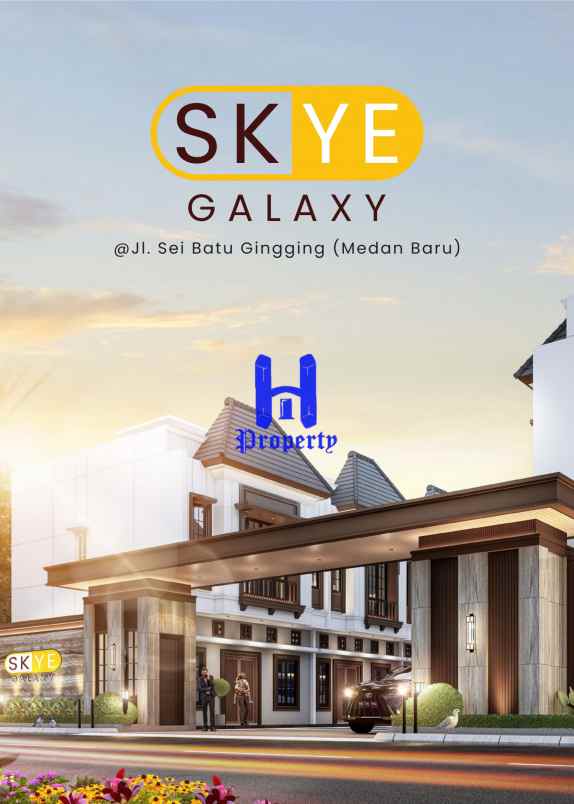 rumah baru di komplek skye galaxy daerah medan baru