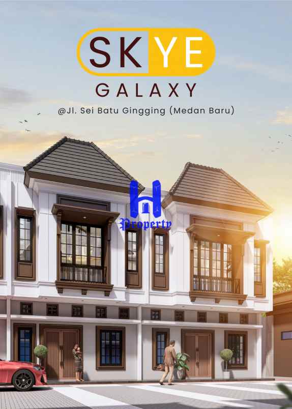 rumah baru di komplek skye galaxy daerah medan baru