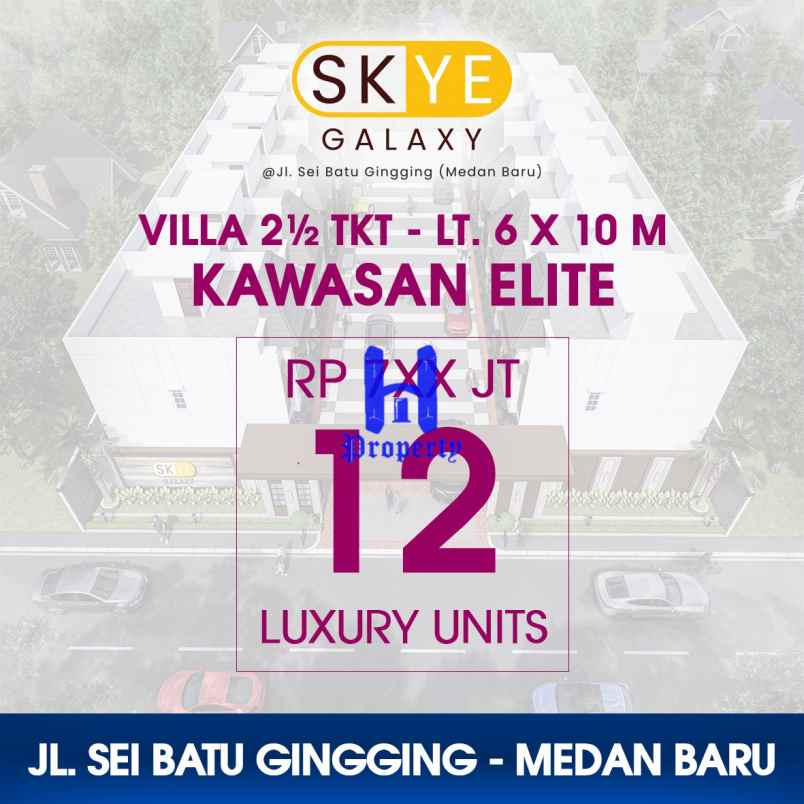 rumah baru di komplek skye galaxy daerah medan baru