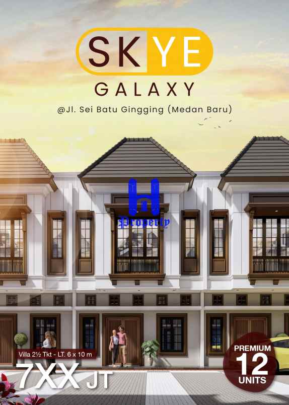rumah baru di komplek skye galaxy daerah medan baru