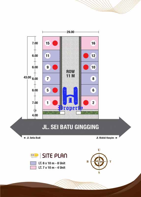 rumah baru di komplek skye galaxy daerah medan baru