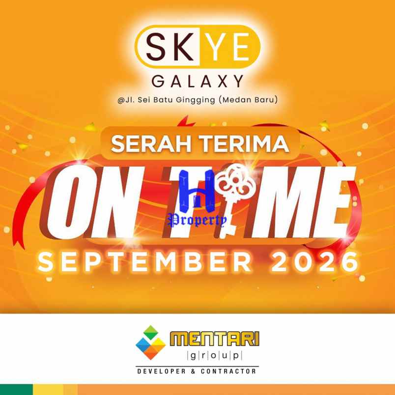 rumah baru di komplek skye galaxy daerah medan baru
