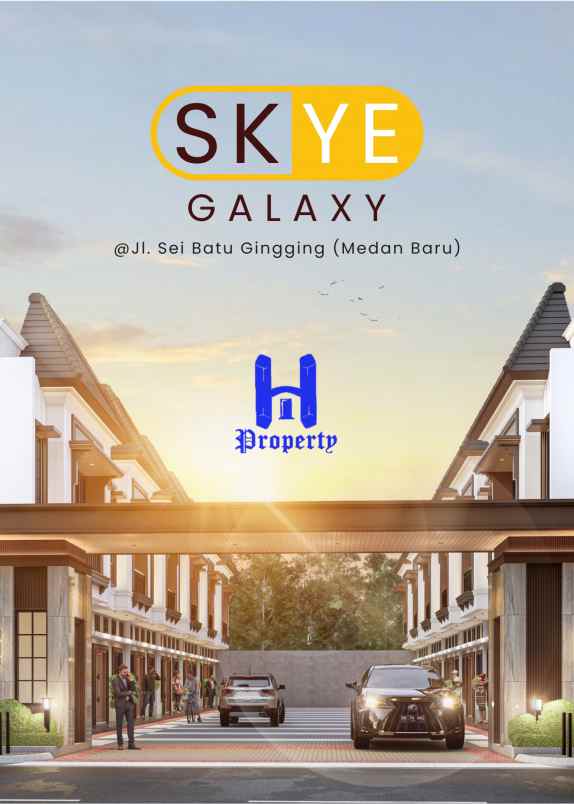 rumah baru di komplek skye galaxy daerah medan baru